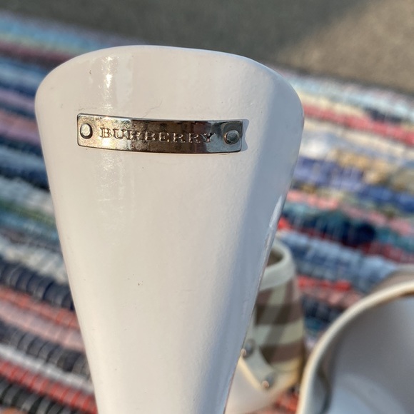 Burberry Pink Nova Check White Mules🔥Like New🔥Worn 1x🔥EU 39,🇺🇸8-8.5🌸Barbie - Picture 8 of 16